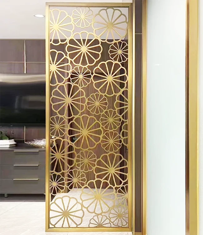 Como a tela separada da sala de aço inoxidável com estilos artísticos pode transformar interiores modernos